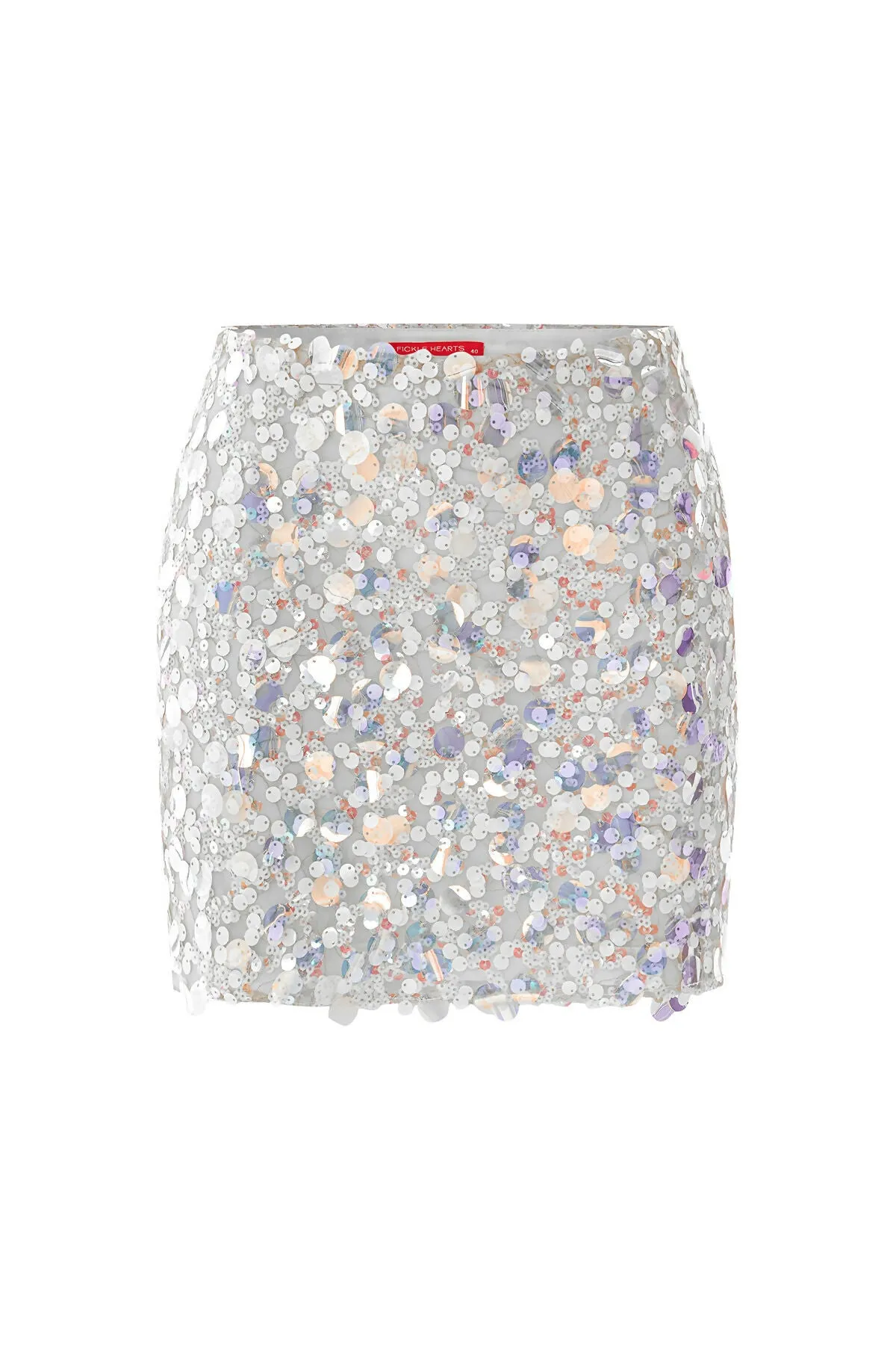 Adria Lilac Iridescent Sequin Mini Skirt