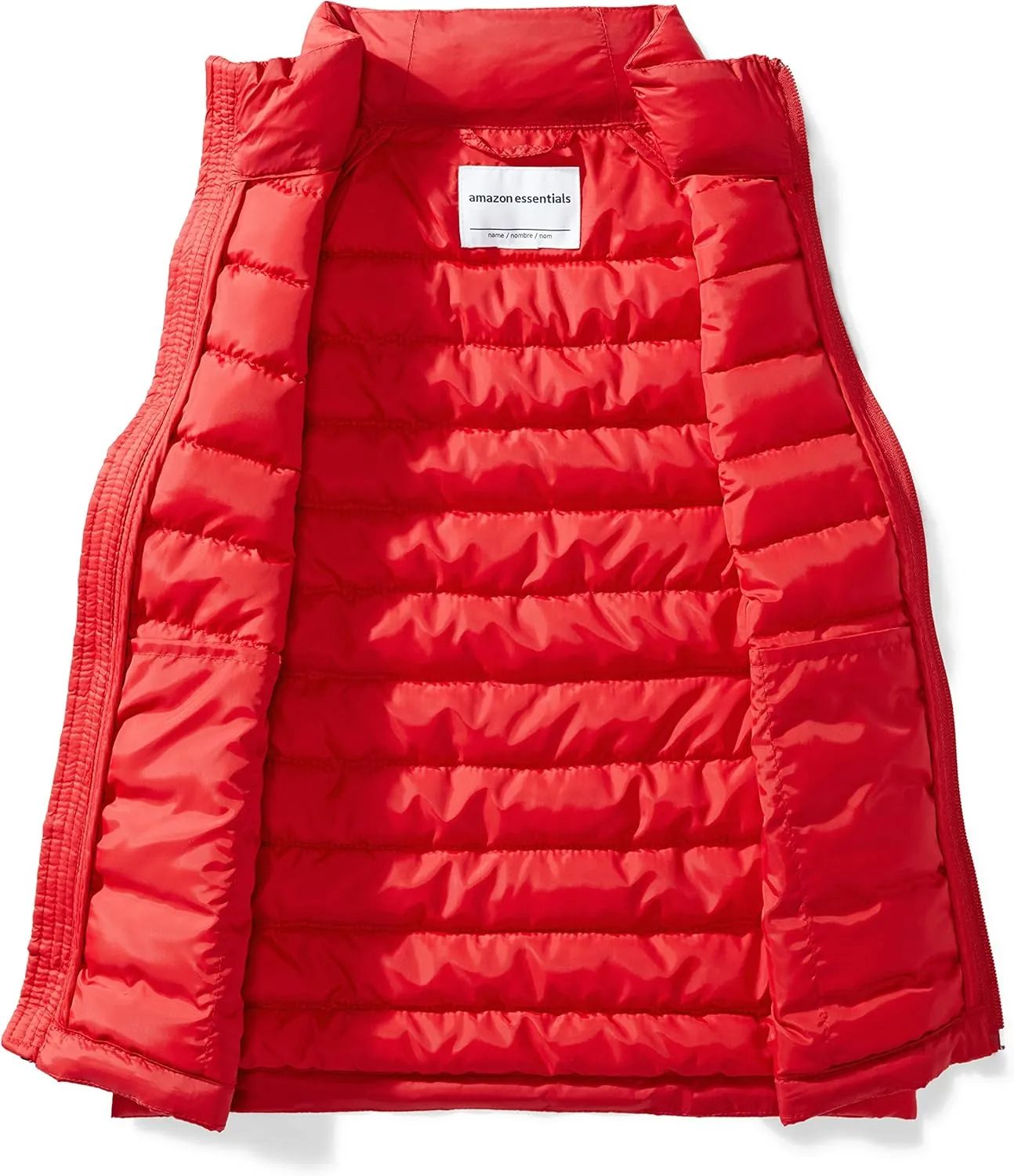 Amazon Essentials Boys and Toddlers' Lightweight Water-Resistant Packable Hooded Puffer Vest