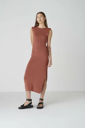 Ana Dress In Copper Brown
