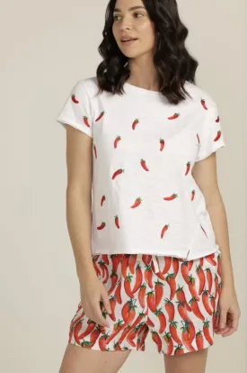 Cloth Paper-Scissors  -  Chilli Print Shorts