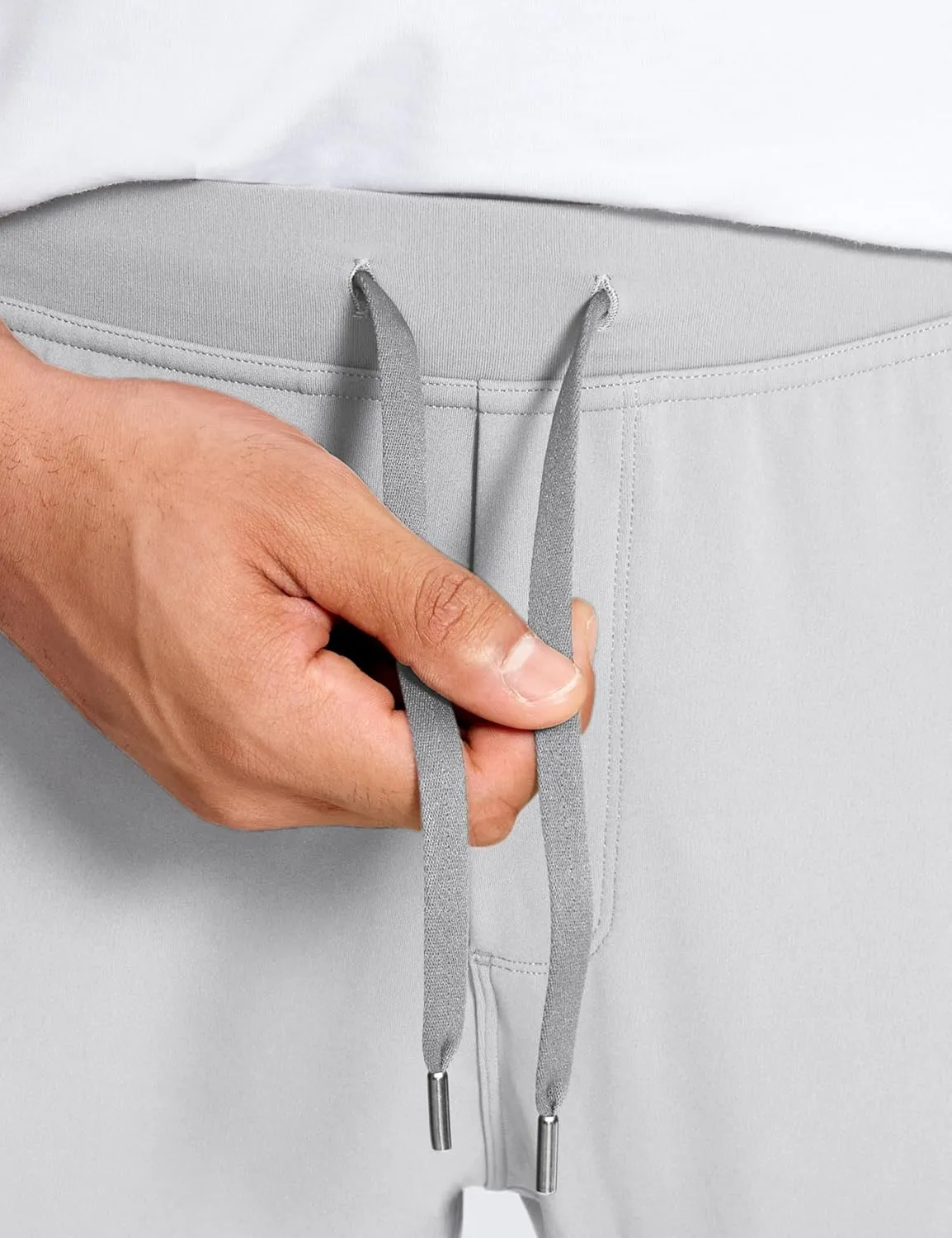 CRZ YOGA Mens 4-Way Stretch Comfy Athletic Pants - 28" Track Hiking Golf Gym Workout Joggers
