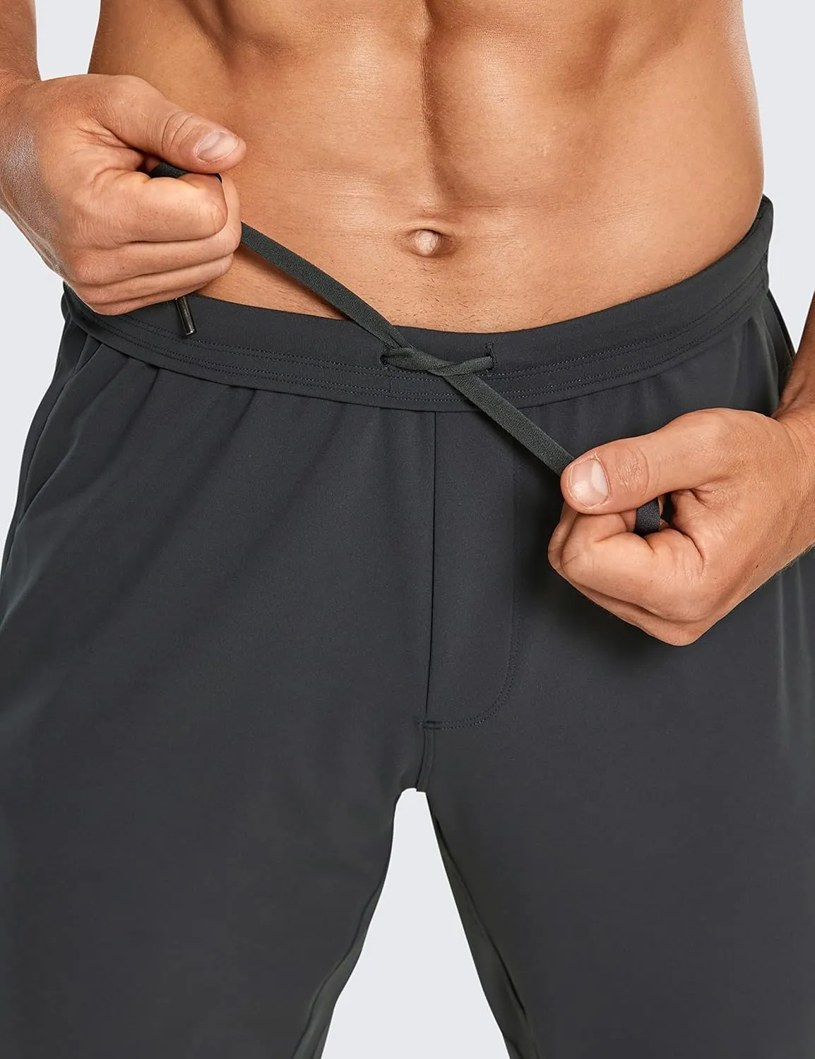 CRZ YOGA Mens 4-Way Stretch Comfy Athletic Pants - 28" Track Hiking Golf Gym Workout Joggers