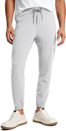 CRZ YOGA Mens 4-Way Stretch Comfy Athletic Pants - 28" Track Hiking Golf Gym Workout Joggers