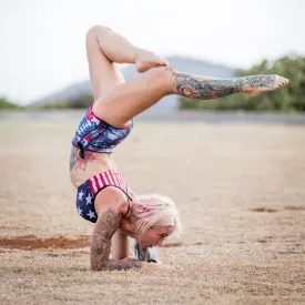 DRAWSTRING SHORTS STARS & STRIPES/ BLUE STARS
