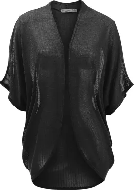 Lock and Love Kimono Style Women's Short Sleeve Open-Front Batwing Cardigan Loose fit