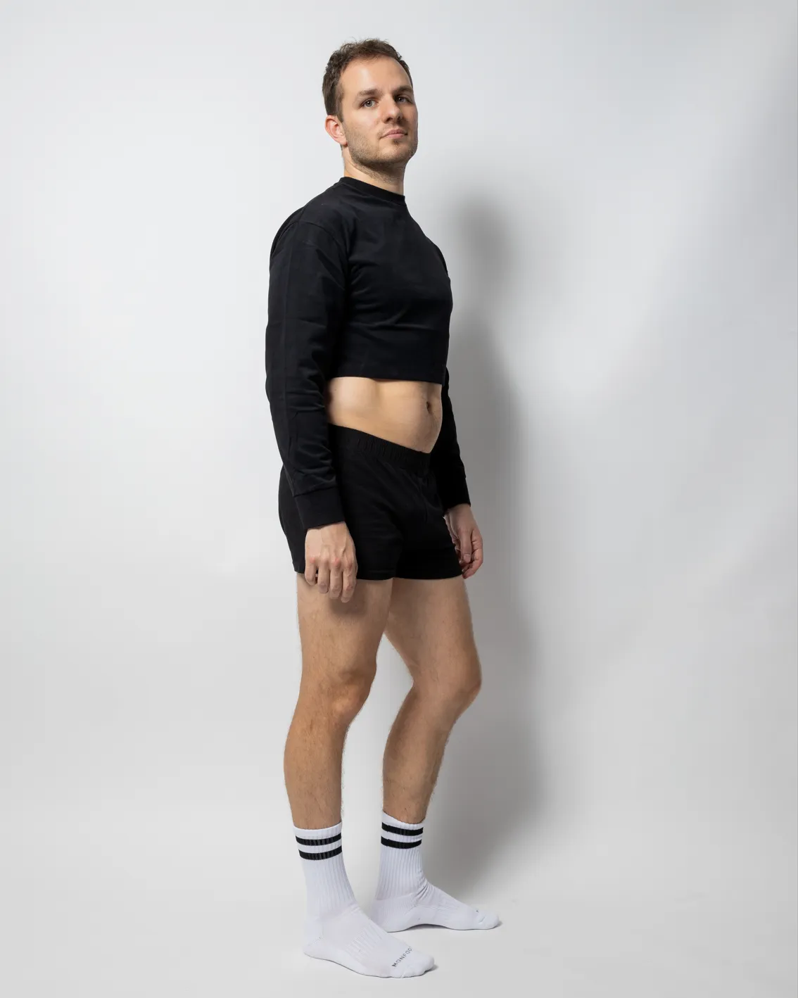 Long Sleave Crop Top