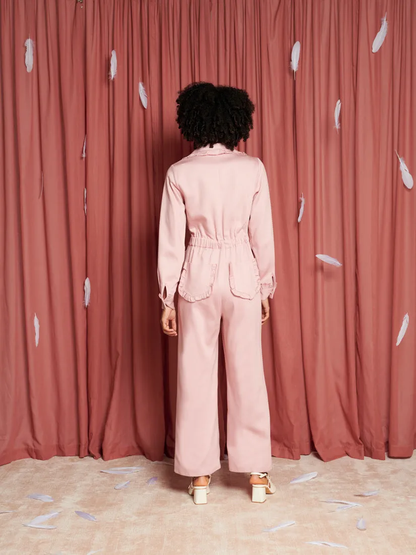 Lovebirds Ruffle Jumpsuit