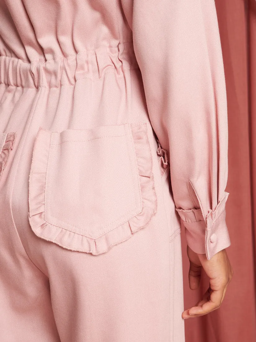 Lovebirds Ruffle Jumpsuit