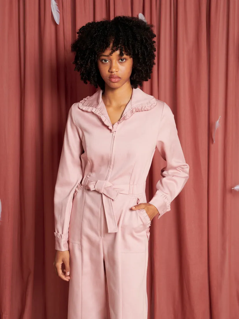 Lovebirds Ruffle Jumpsuit