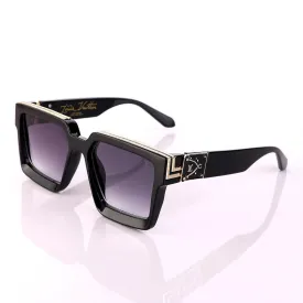 LV Luxury M96006WNfull frame Vintage designer Black and Gold Sunglasses