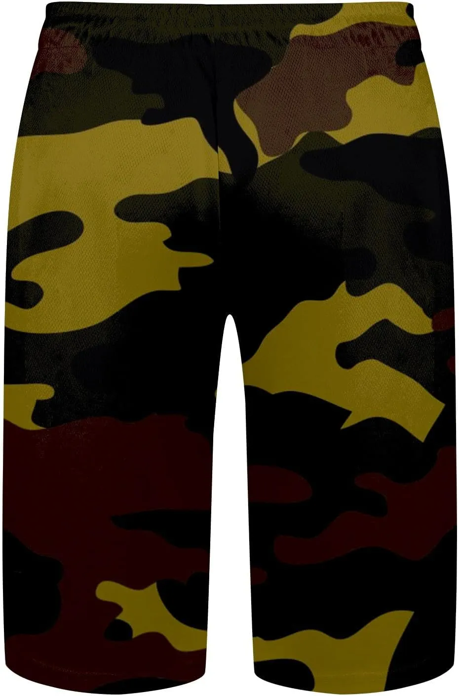 Mens Summer Casual Camo Shorts Drawstring Lightweight Outdoor Beach Shorts Loose Big and Tall Pants for Vacation