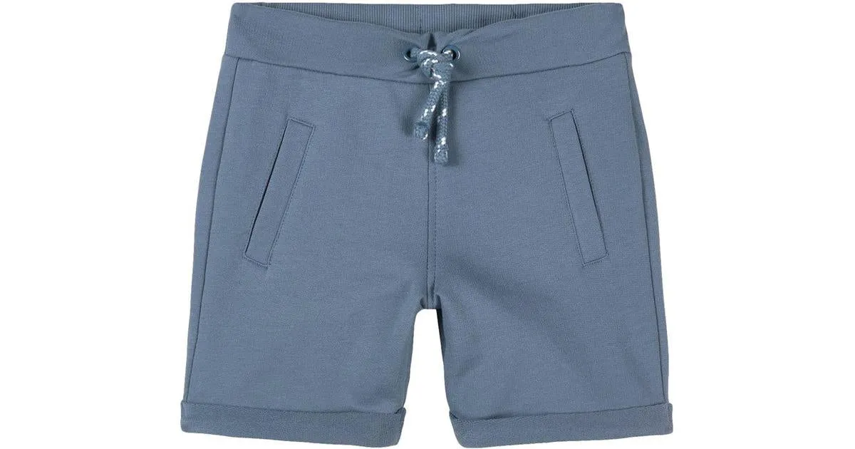 Minymo Boys Cotton Shorts in Steel Blue : Sizes 3 to 10