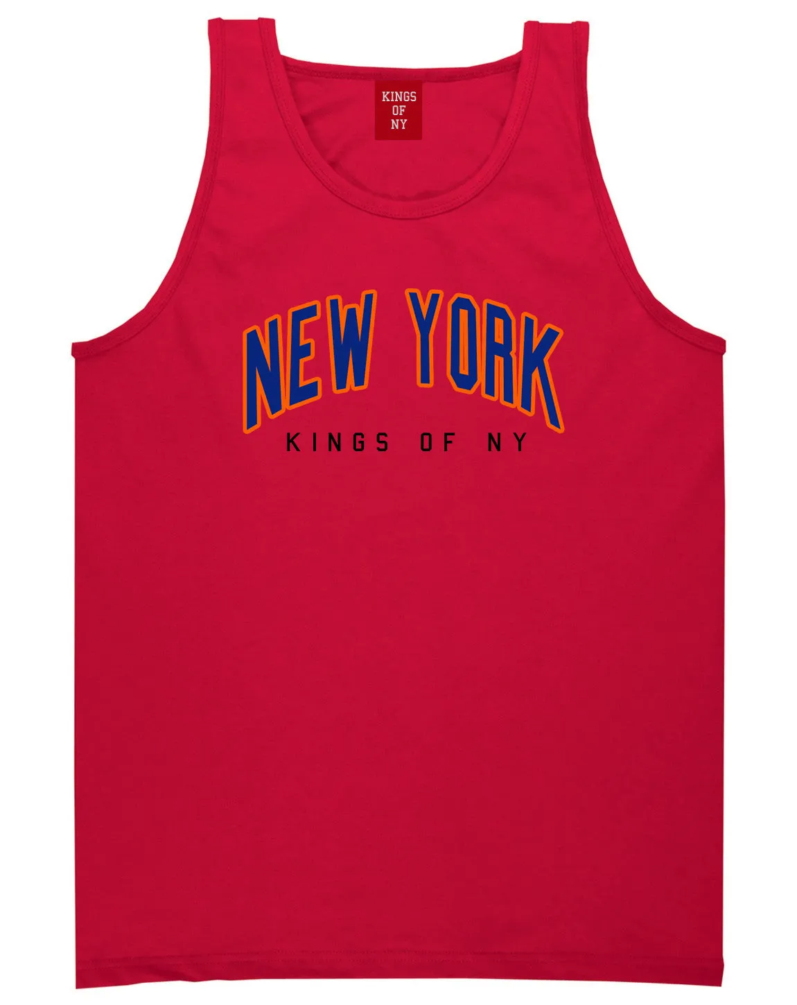 New York Blue And Orange Mens Tank Top Shirt