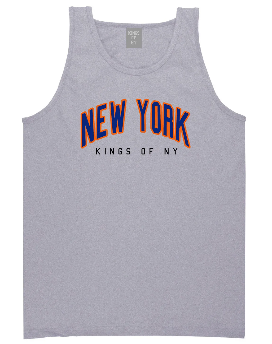 New York Blue And Orange Mens Tank Top Shirt