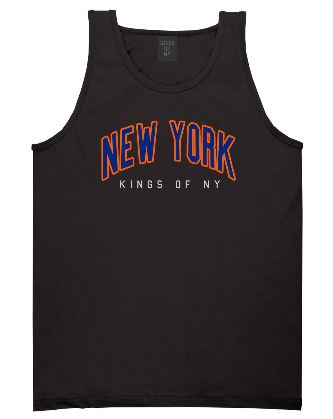 New York Blue And Orange Mens Tank Top Shirt