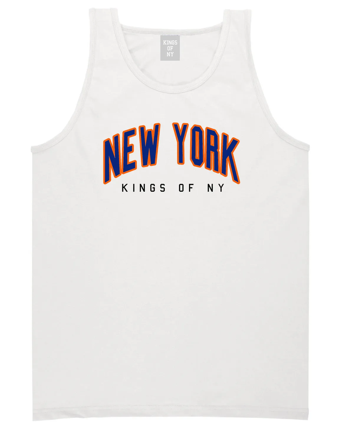 New York Blue And Orange Mens Tank Top Shirt