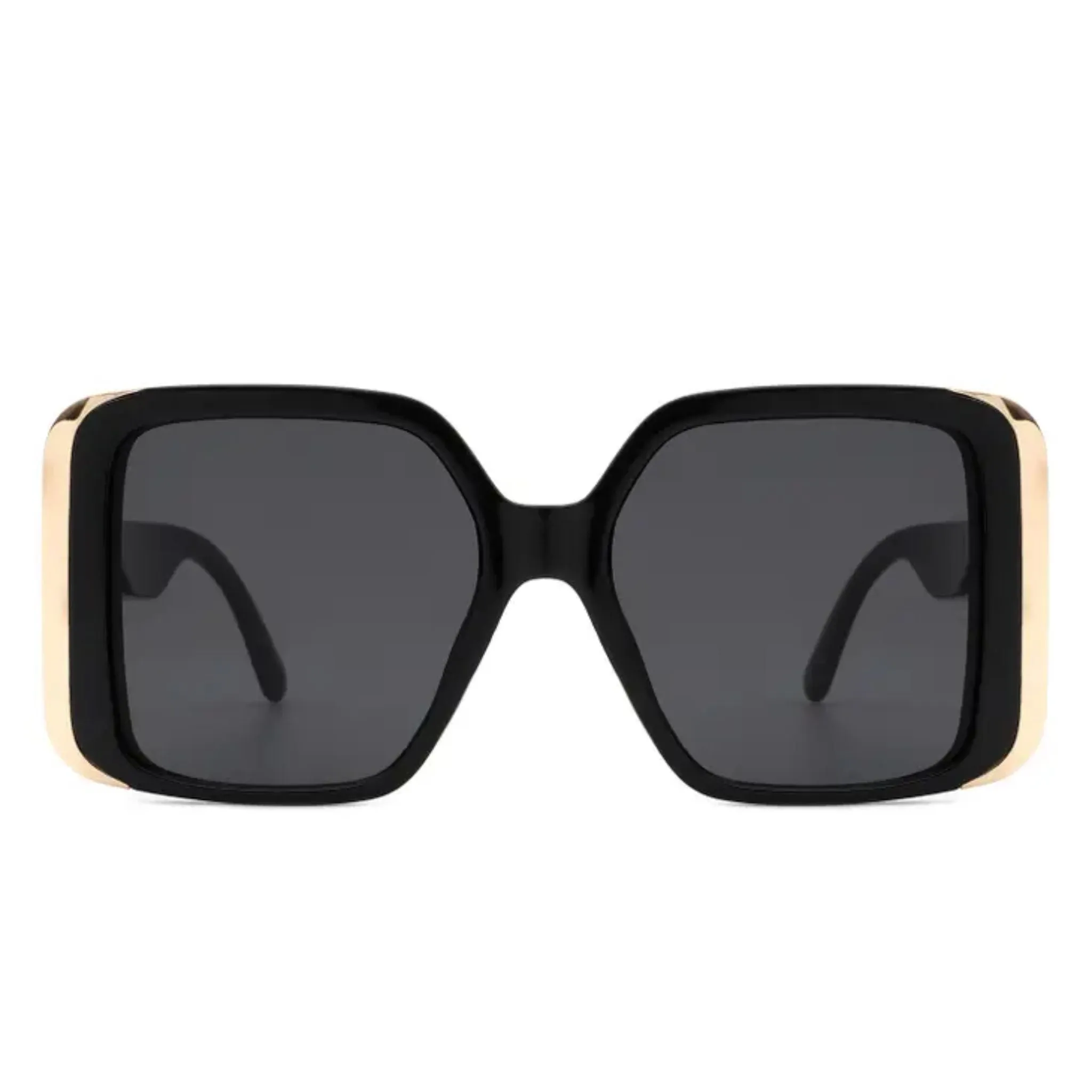 Oversized Gold Detail Sunglasses