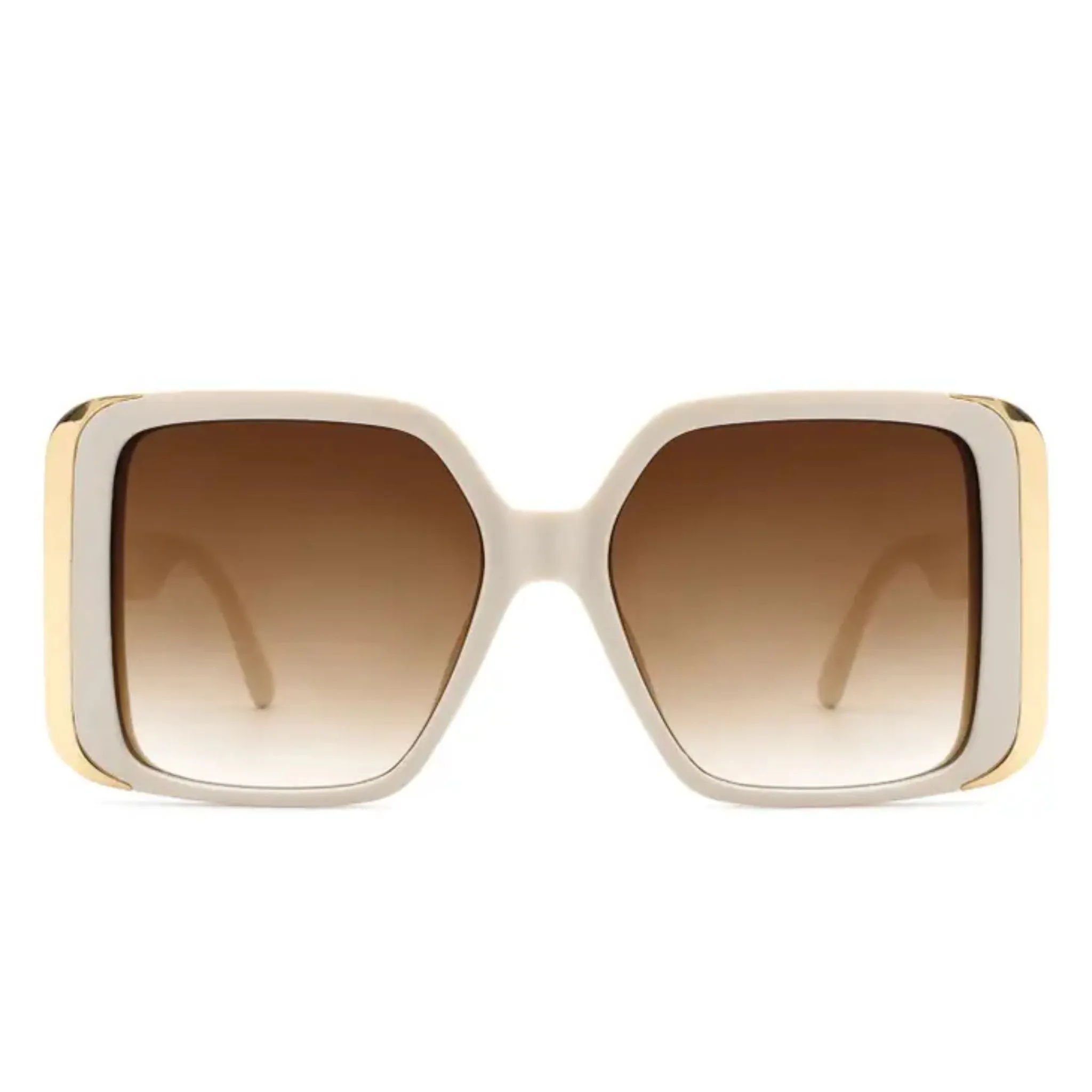 Oversized Gold Detail Sunglasses