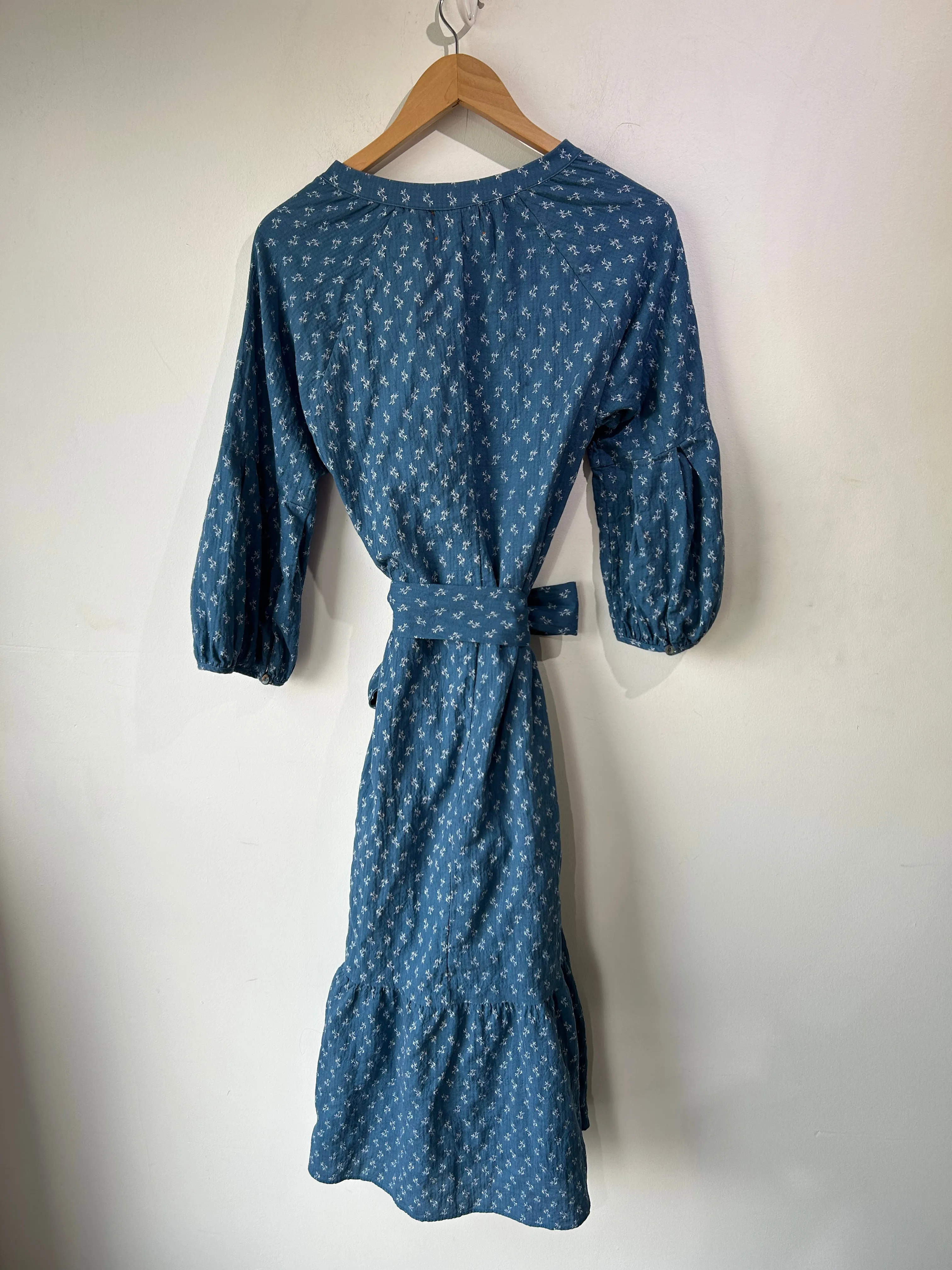 Pietsie Blue Calico Print Dress