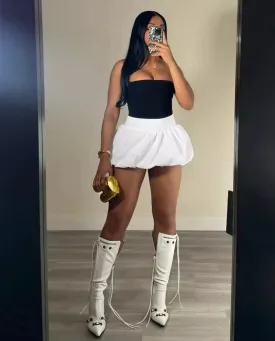 Puffball Mini Skirt