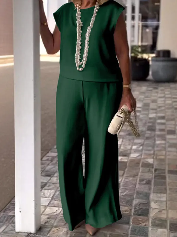 Simple And Elegant Ladies Two Piece Suit