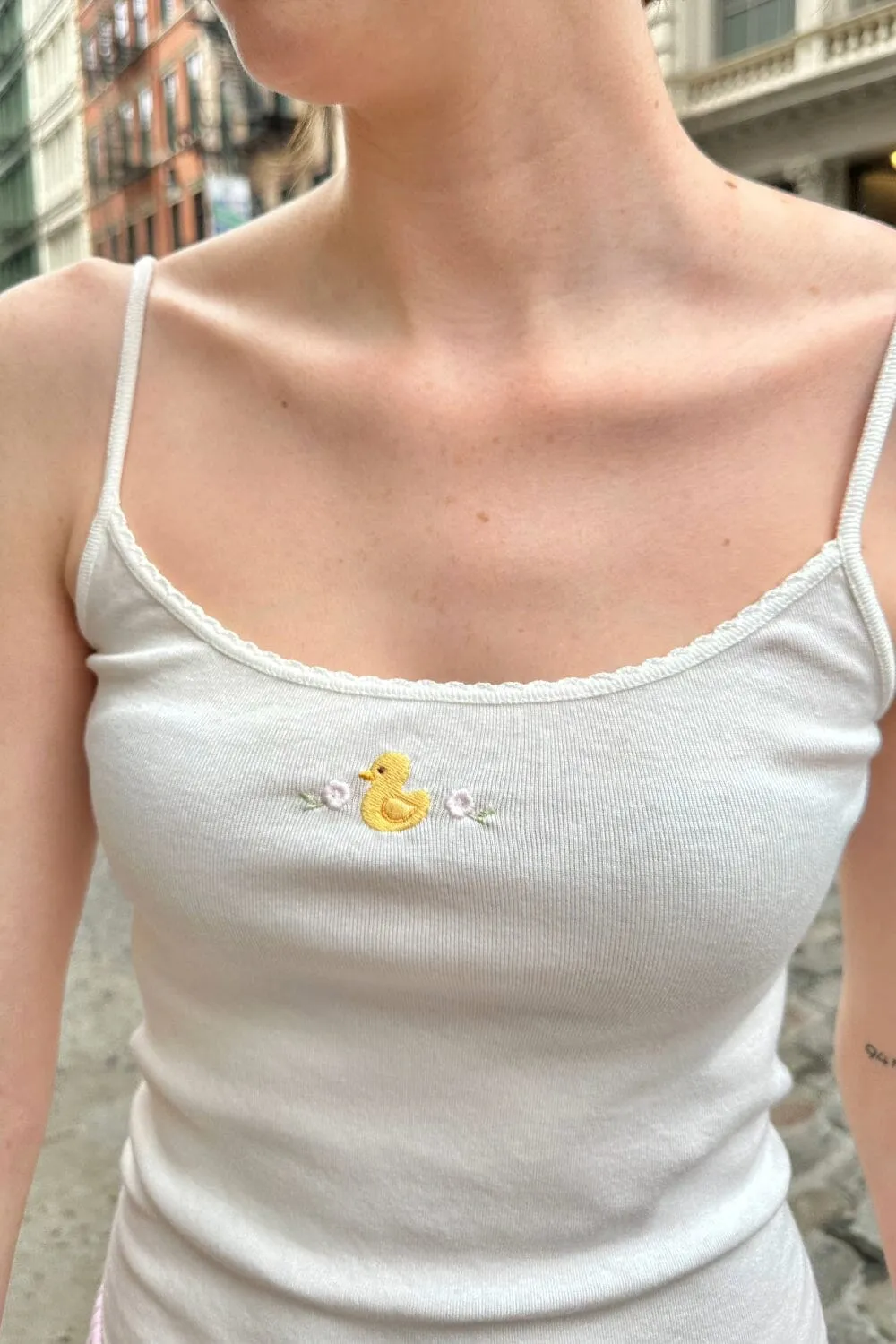 Skylar Duck Scalloped Tank