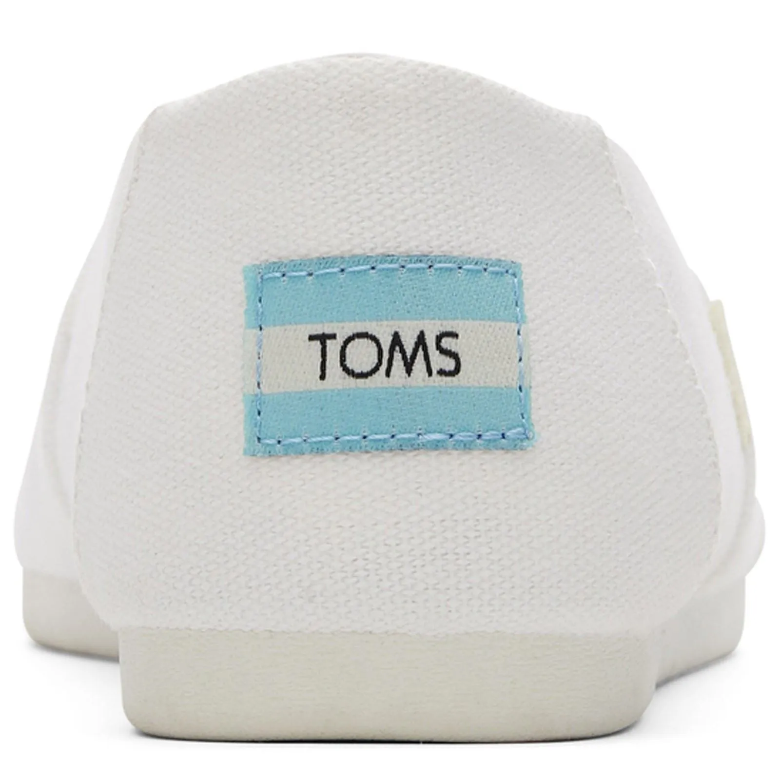 TOMS Alpargata White 100% Cotton Female Slip On Ladies Shoes