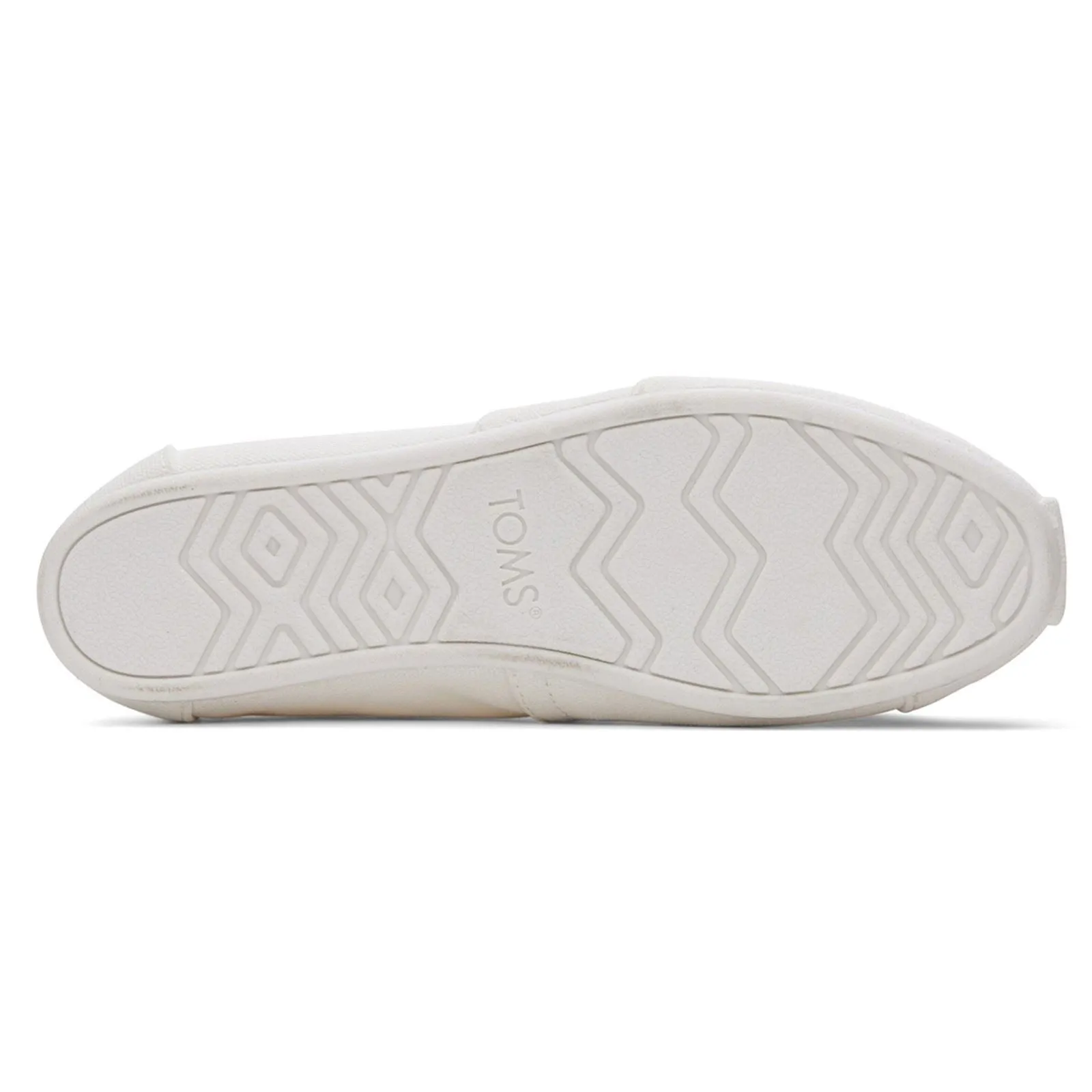 TOMS Alpargata White 100% Cotton Female Slip On Ladies Shoes